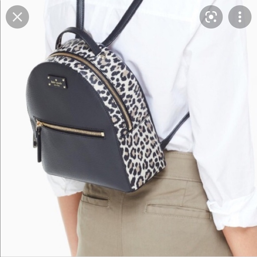 Kate Spade Leopard Backpack - Picture 6 of 8
